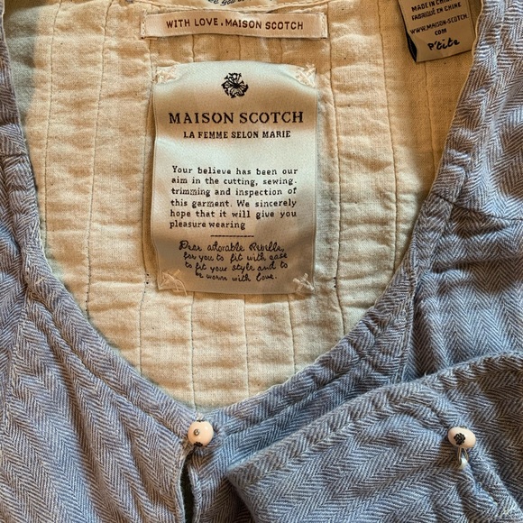 Maison scotch light blue top - Picture 5 of 6